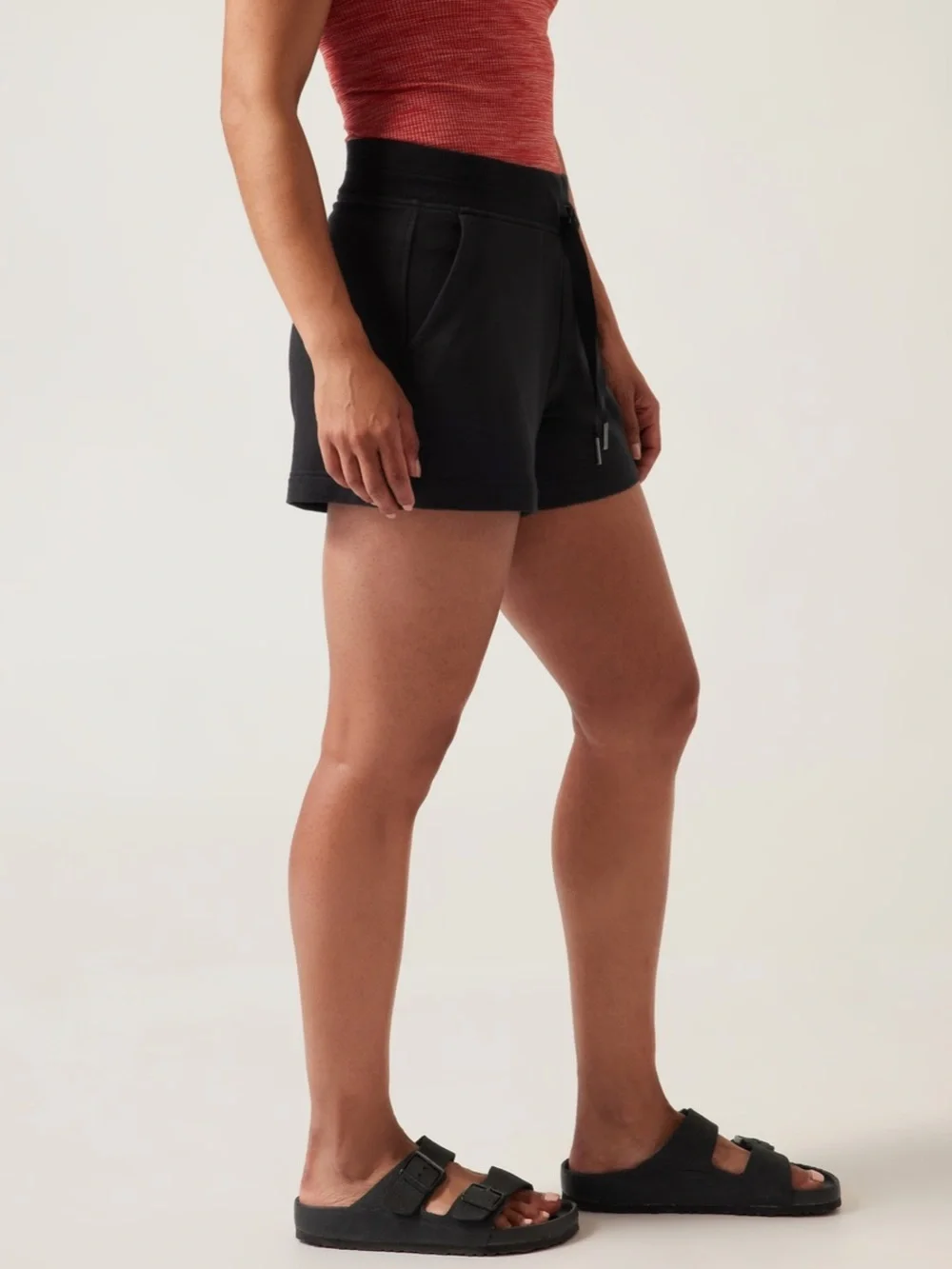 Large Athleta balance drawstring shorts Black Women's Lounge